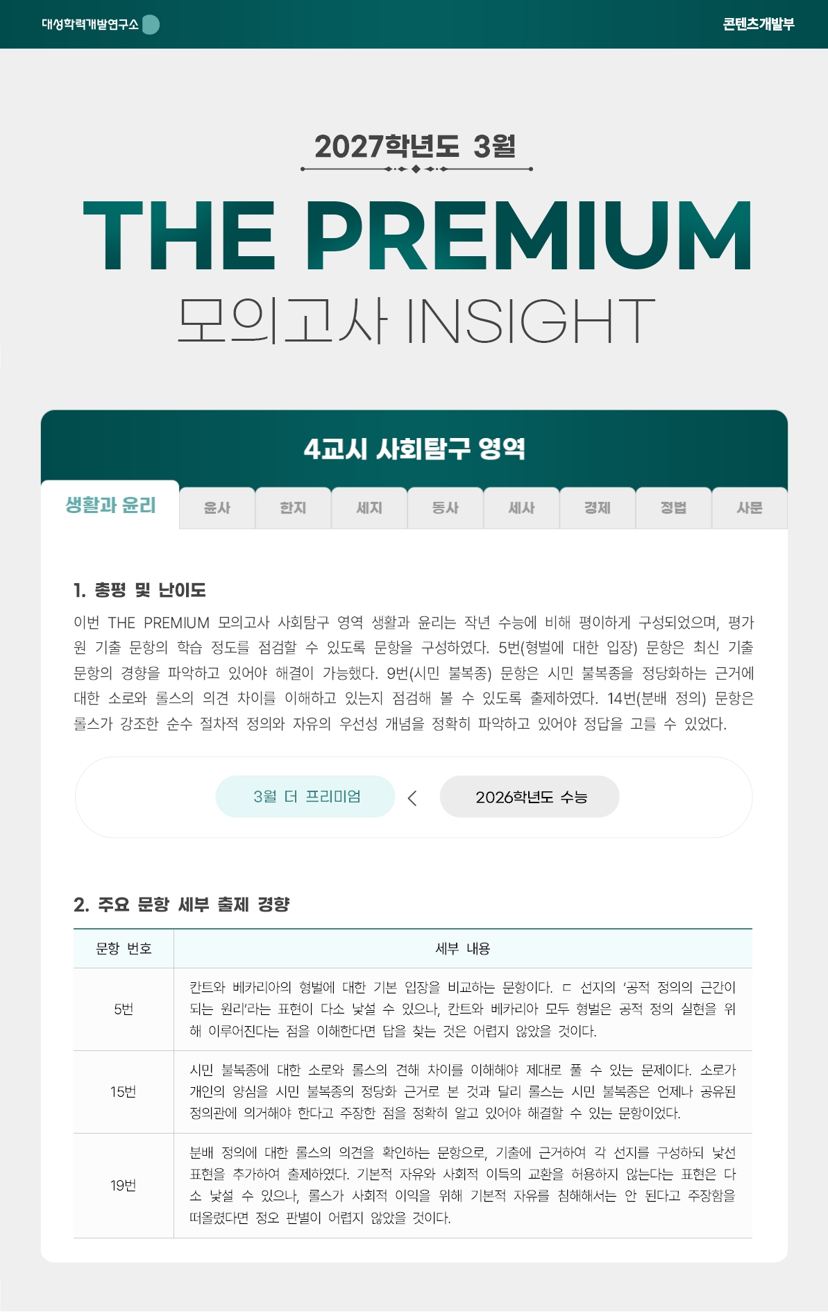 2027학년도 3월 THE PREMIUM 모의고사 INSIGHT 사탐_생활과 윤리.jpg